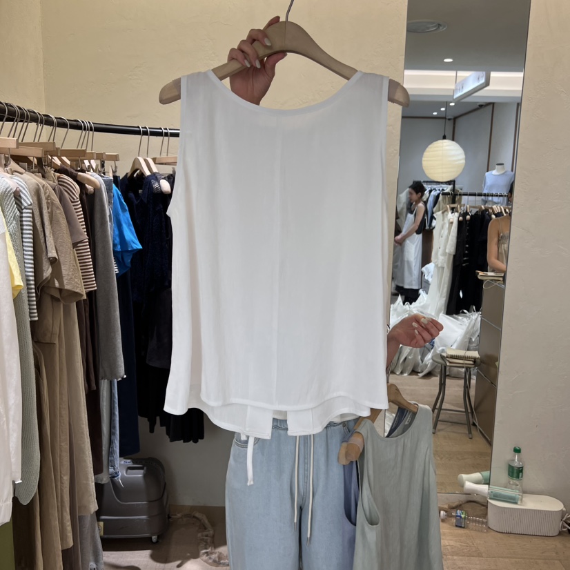 W AND J直郵韓國代購㊣女裝新品人氣熱賣推薦25春夏吊帶背心W AND J吊帶/背心圖色3