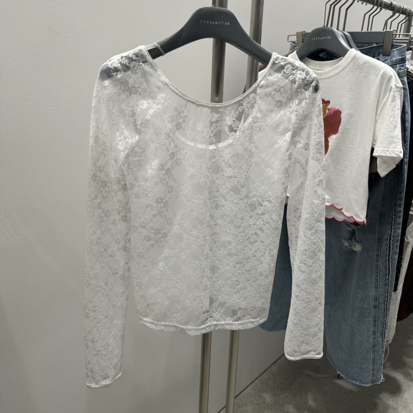 TARABY MOTION直郵韓國代購㊣女裝新款熱賣時尚襯衫蕾絲衫TARABY MOTION襯衫/蕾絲衫