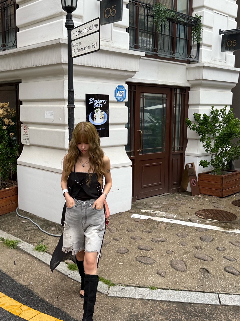 ZEROZERO韓國直郵㊣東大門實拍女裝新品人氣休閑時尚短褲復古ZEROZERO短褲