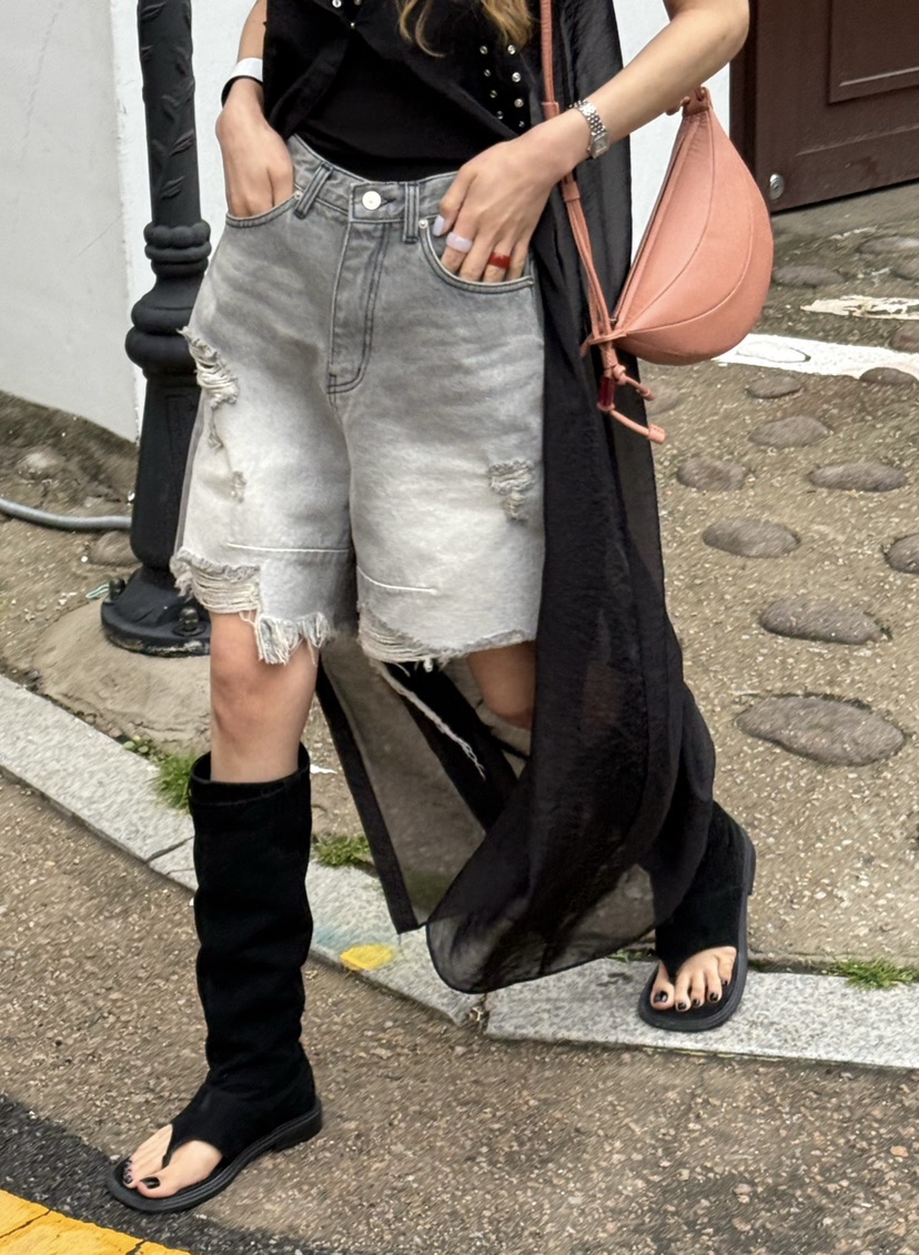 ZEROZERO韓國直郵㊣東大門實拍女裝新品人氣休閑時尚短褲復古ZEROZERO短褲