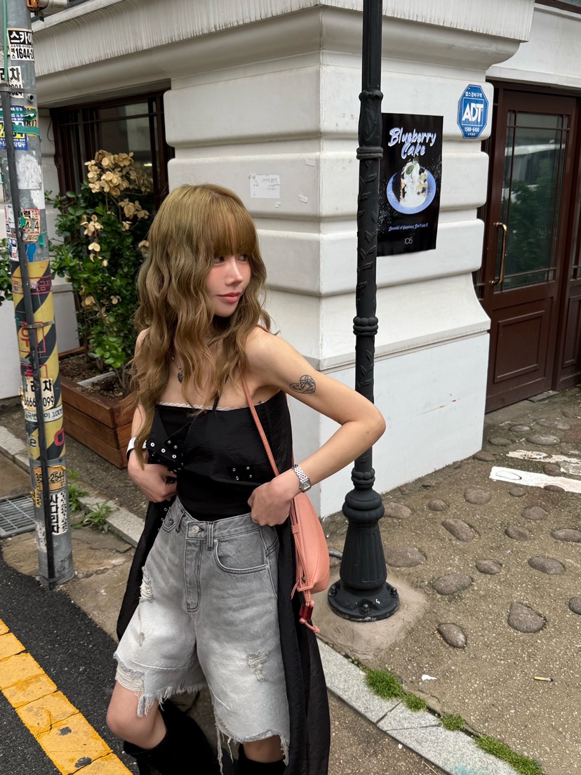 ZEROZERO韓國直郵㊣東大門實拍女裝新品人氣休閑時尚短褲復古ZEROZERO短褲
