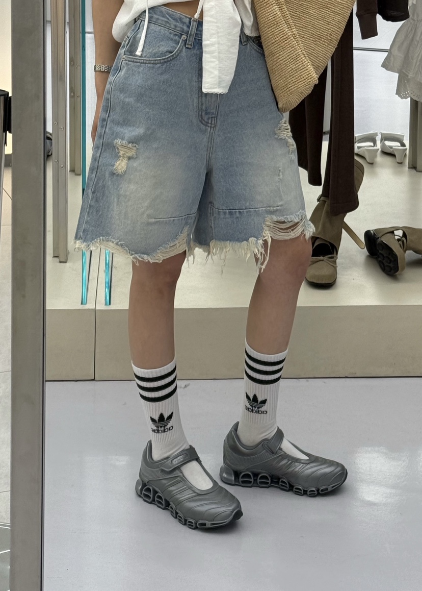 ZEROZERO韓國直郵㊣東大門實拍女裝新品人氣休閑時尚短褲復古ZEROZERO短褲圖色1