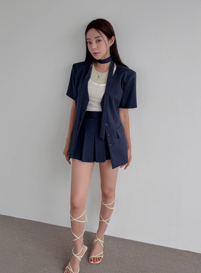 SLIT韓國直郵㊣女裝新款時尚人氣25春夏推薦熱賣夾克含脖帶SLIT夾克