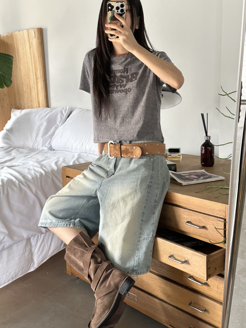 I MFACT韓國直郵㊣女裝新品時尚人氣推薦25春夏休閑熱賣短褲I MFACT短褲