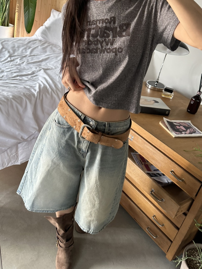 I MFACT韓國直郵㊣女裝新品時尚人氣推薦25春夏休閑熱賣短褲I MFACT短褲