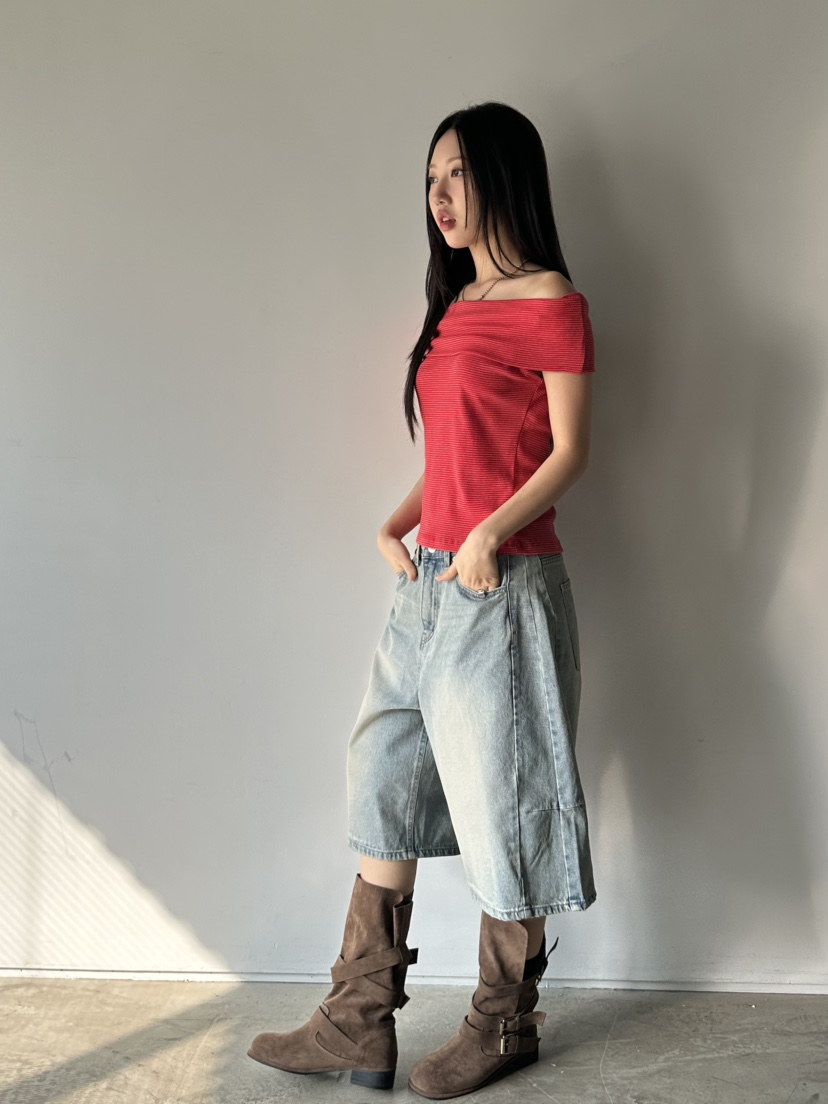 I MFACT韓國直郵㊣女裝新品時尚人氣推薦25春夏休閑熱賣短褲I MFACT短褲