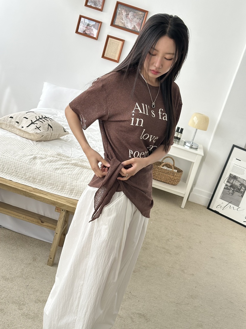 I MFACT直郵韓國代購㊣女裝新款人氣休閑熱賣25春夏推薦T恤I MFACTT恤