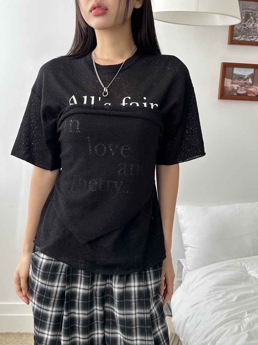 I MFACT直郵韓國代購㊣女裝新款人氣休閑熱賣25春夏推薦T恤I MFACTT恤圖色3