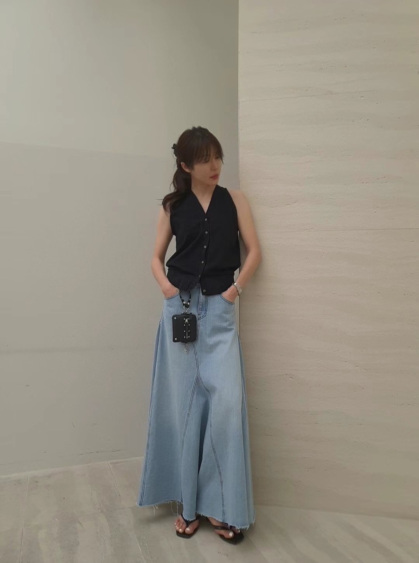 GENTLE B韓國直郵㊣女裝新品時尚推薦25春夏人氣休閑熱賣長裙GENTLE B長裙
