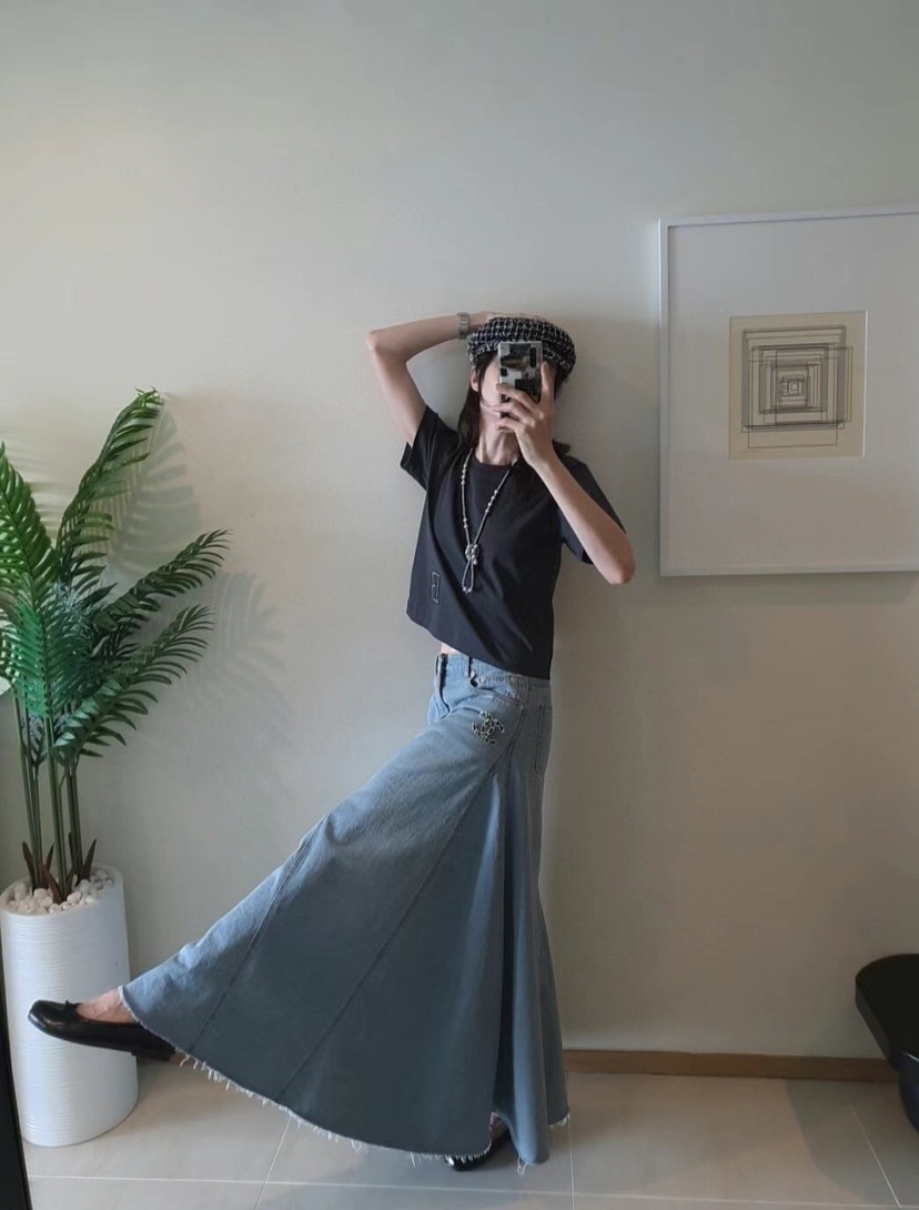 GENTLE B韓國直郵㊣女裝新品時尚推薦25春夏人氣休閑熱賣長裙GENTLE B長裙