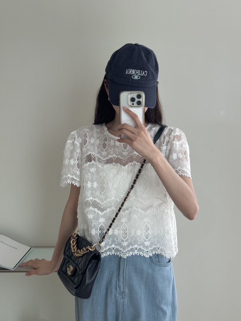 TIZZI韓國直郵㊣女裝新品休閑25春夏熱賣推薦人氣襯衫蕾絲衫TIZZI襯衫/蕾絲衫