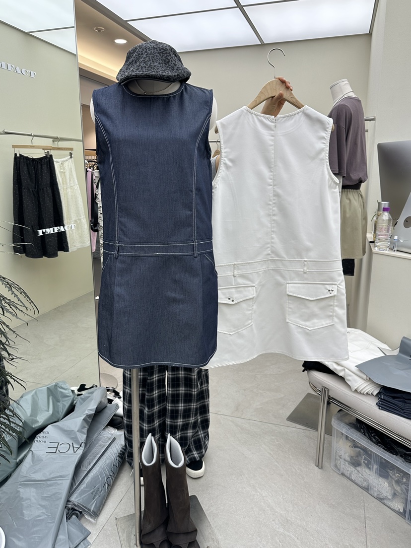 I MFACT韓國㊣直郵東大門代購女裝新品熱賣25春夏休閑連衣裙I MFACT連衣裙