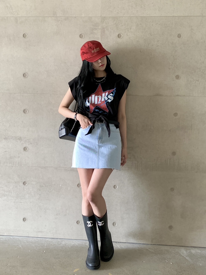 DAVICHI直郵韓國代購㊣女裝新款推薦休閑熱賣短裙含隨機腰帶DAVICHI短裙