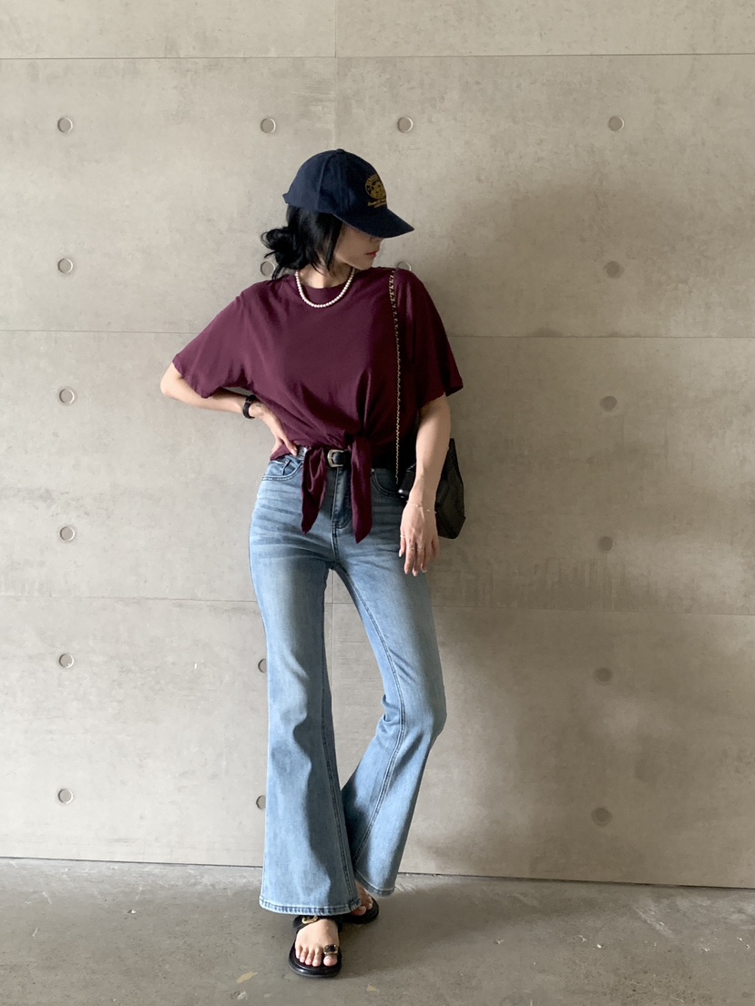 DAVICHI韓國直郵㊣女裝新品人氣時尚推薦25春夏牛仔褲含隨機腰帶DAVICHI牛仔褲