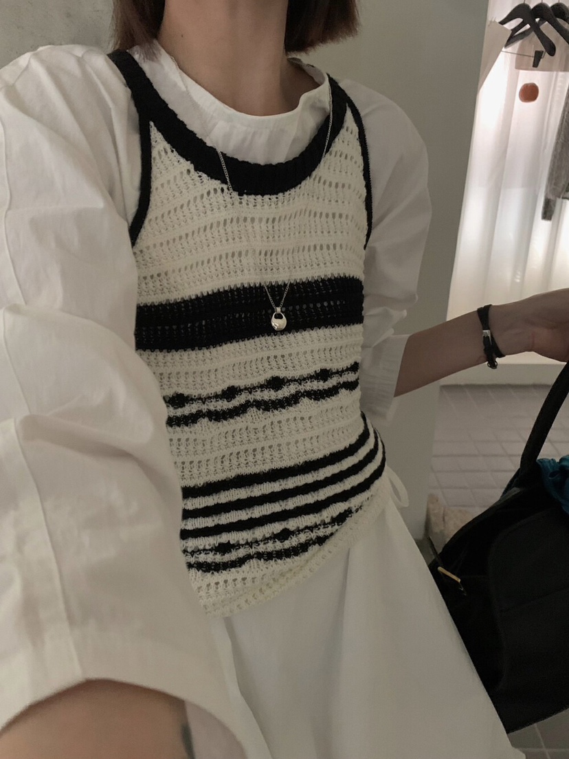 OLA韓國㊣直郵東大門代購女裝新品時尚人氣推薦25春夏吊帶背心mellor/OLA吊帶/背心