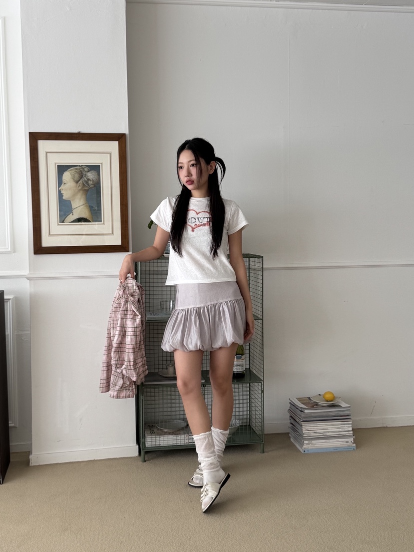 SUNDER MARKET韓國直郵㊣女裝新品時尚人氣休閑熱賣25春夏短裙SUNDER MARKET短裙