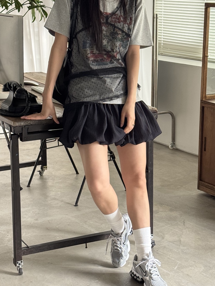 SUNDER MARKET韓國直郵㊣女裝新品時尚人氣休閑熱賣25春夏短裙SUNDER MARKET短裙