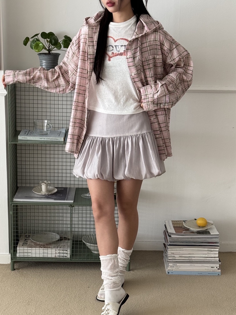 SUNDER MARKET韓國直郵㊣女裝新品時尚人氣休閑熱賣25春夏短裙SUNDER MARKET短裙