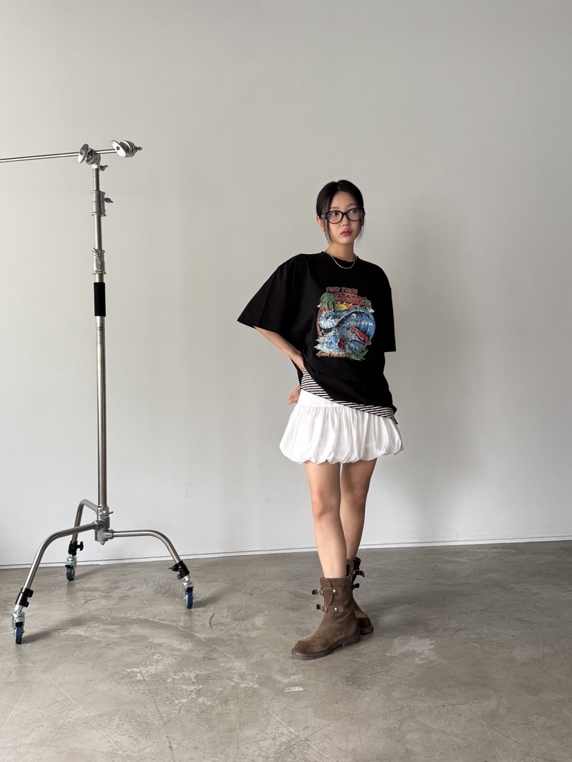 SUNDER MARKET韓國直郵㊣女裝新品時尚人氣休閑熱賣25春夏短裙SUNDER MARKET短裙