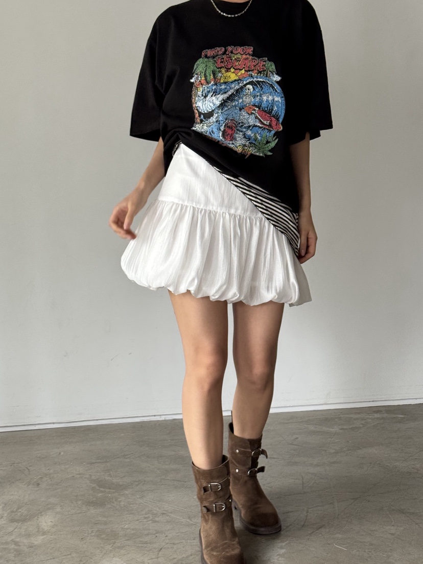SUNDER MARKET韓國直郵㊣女裝新品時尚人氣休閑熱賣25春夏短裙SUNDER MARKET短裙圖色3