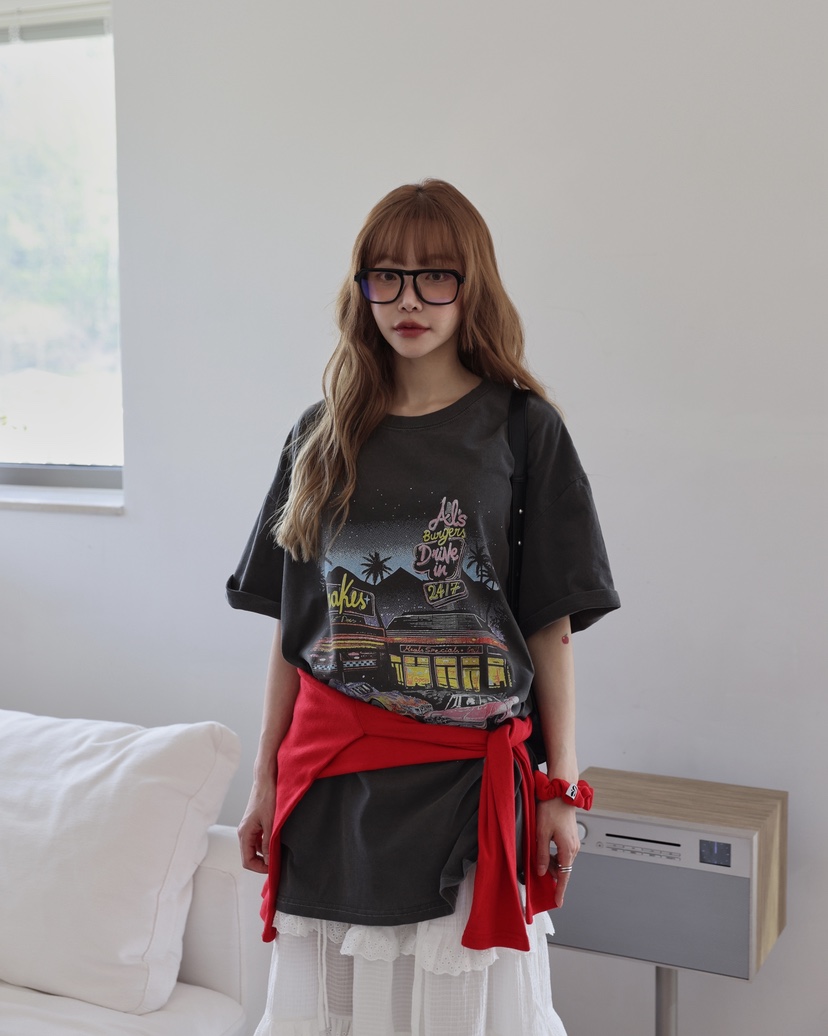 OURWAVE/OUR ROOM韓國直郵㊣女裝新品推薦25春夏熱賣人氣T恤Our Wave/Our RoomT恤