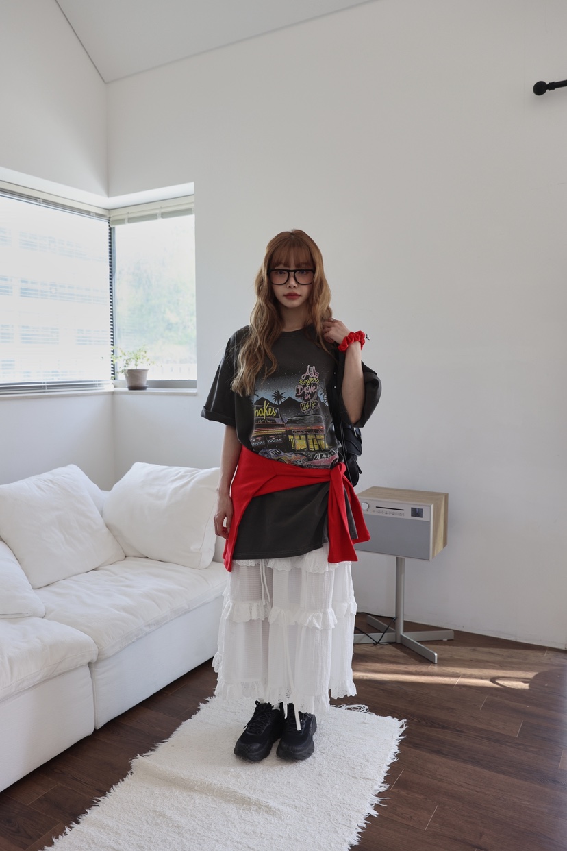 OURWAVE/OUR ROOM韓國直郵㊣女裝新品推薦25春夏熱賣人氣T恤Our Wave/Our RoomT恤