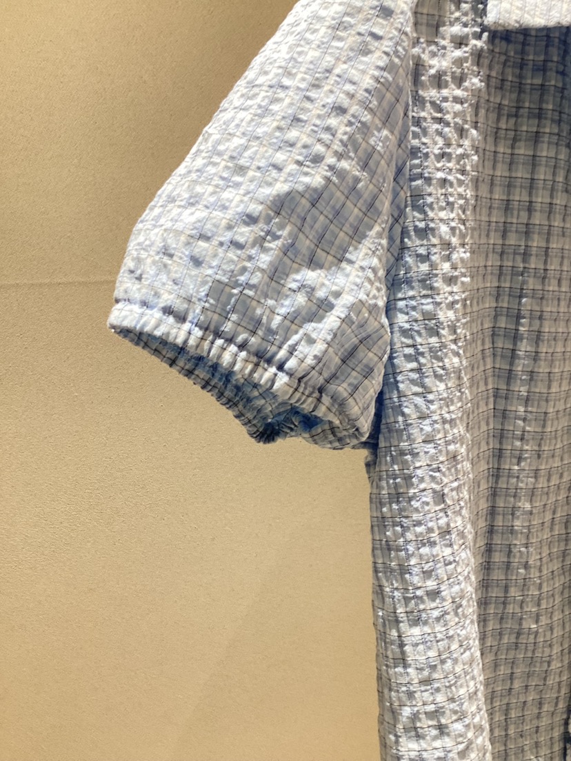 NEAR LEAP-P直郵韓國代購㊣女裝新品時尚25春夏襯衫蕾絲衫格紋NEAR LEAP襯衫/蕾絲衫