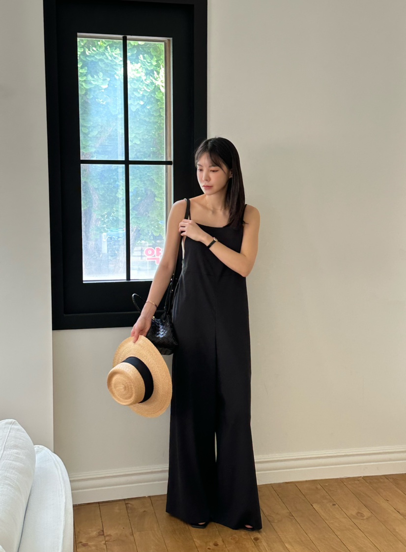 LE VASE直郵韓國代購㊣女裝新款人氣25春夏時尚休閑連體褲LE VASE連體褲