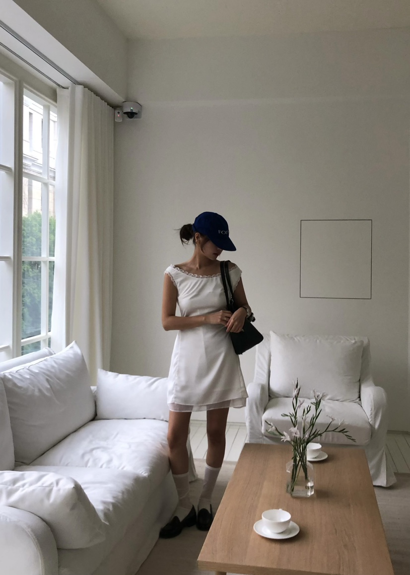 OUPPT直郵韓國代購㊣女裝新品時尚熱賣25春夏推薦休閑連衣裙OUPPT連衣裙
