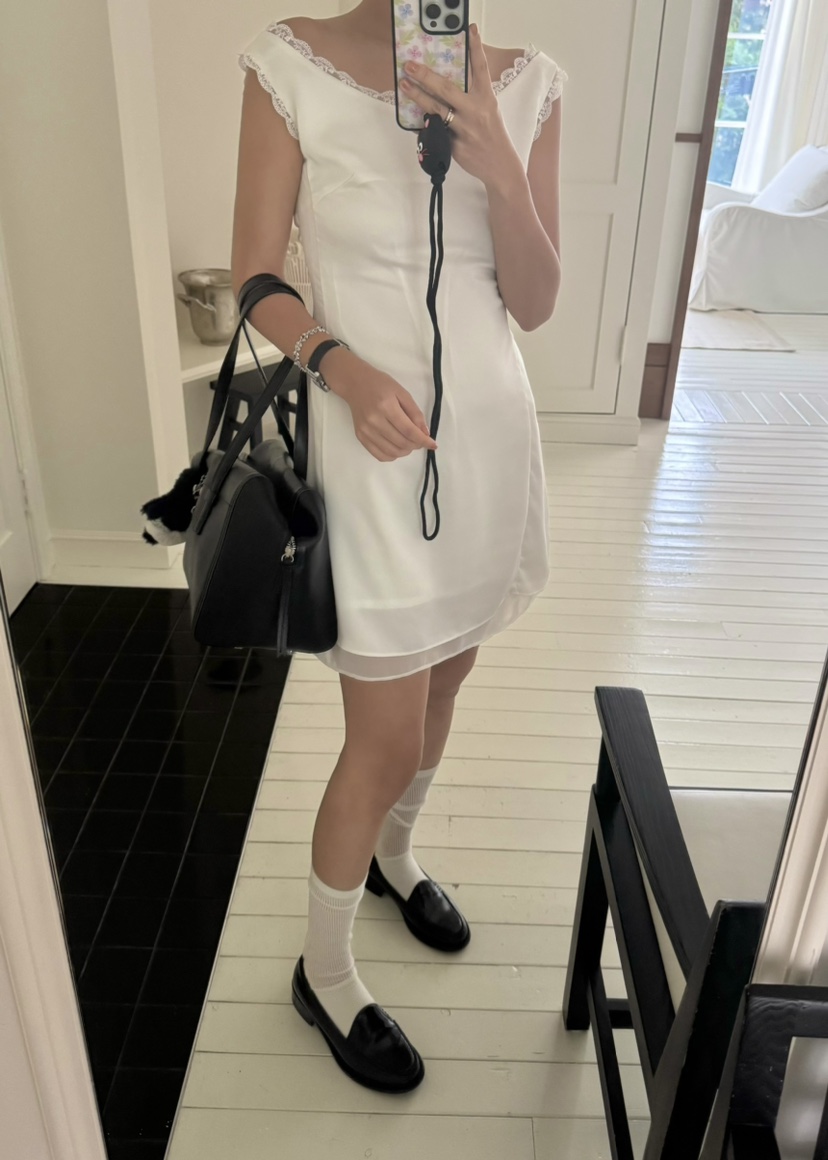 OUPPT直郵韓國代購㊣女裝新品時尚熱賣25春夏推薦休閑連衣裙OUPPT連衣裙