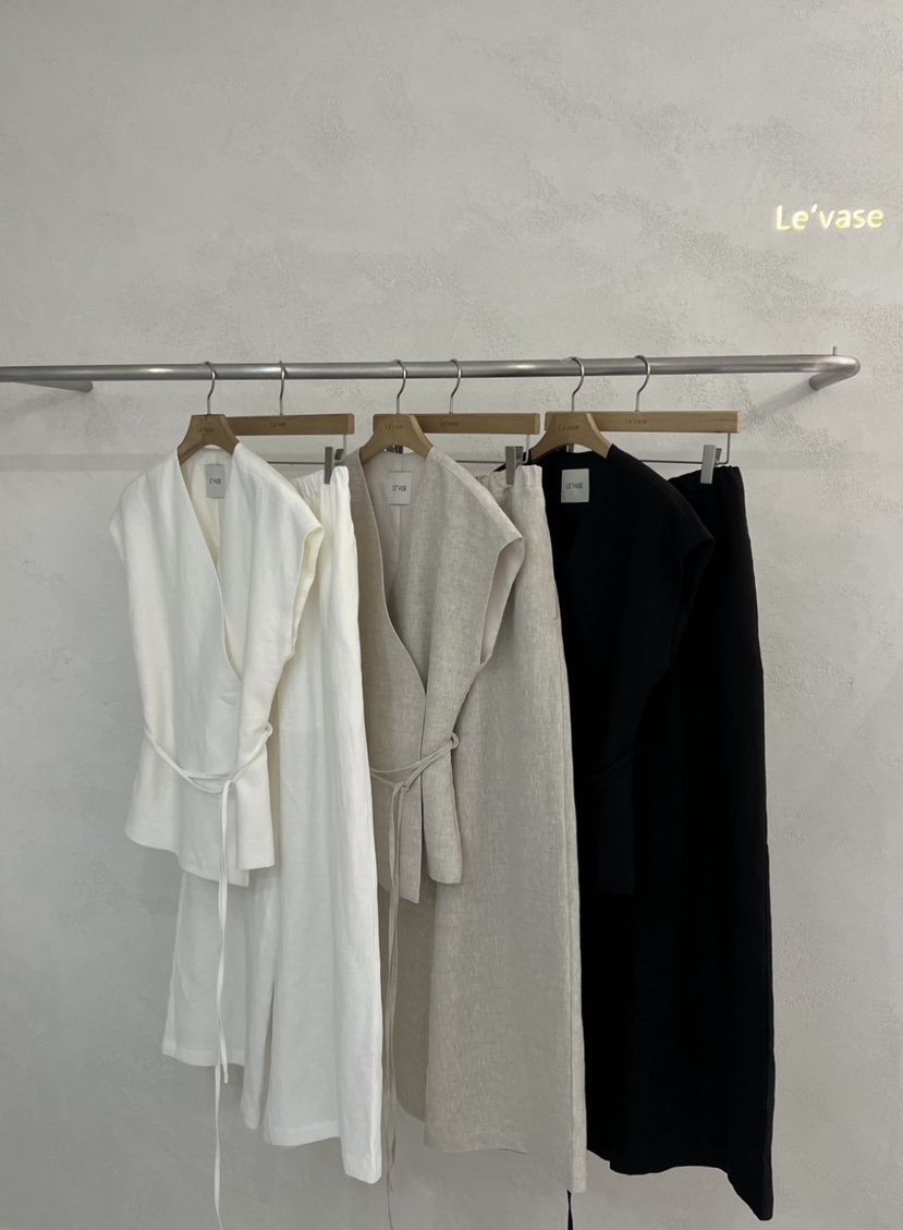 LE VASE韓國㊣直郵東大門代購女裝新品25春夏休閑夾克含腰繩LE VASE夾克