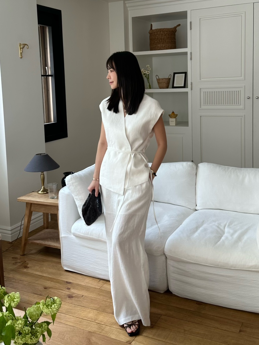 LE VASE韓國㊣直郵東大門代購女裝新品25春夏休閑夾克含腰繩LE VASE夾克