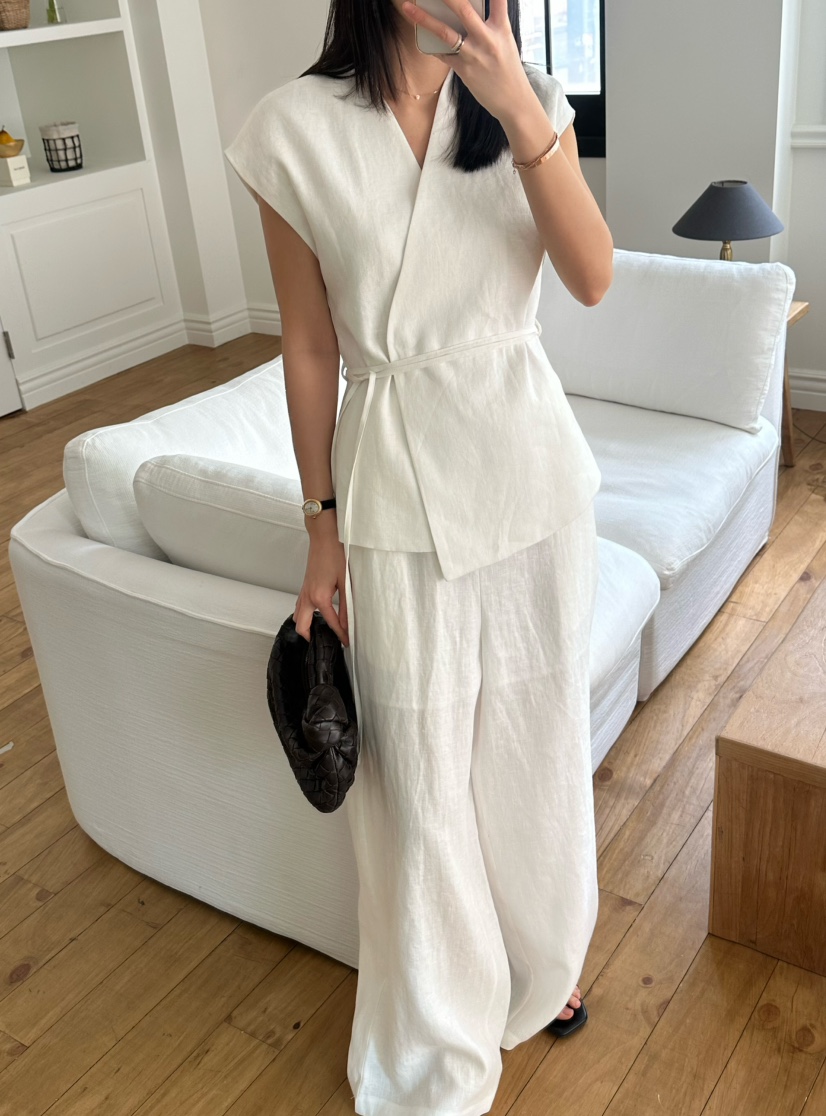 LE VASE韓國㊣直郵東大門代購女裝新品25春夏休閑夾克含腰繩LE VASE夾克