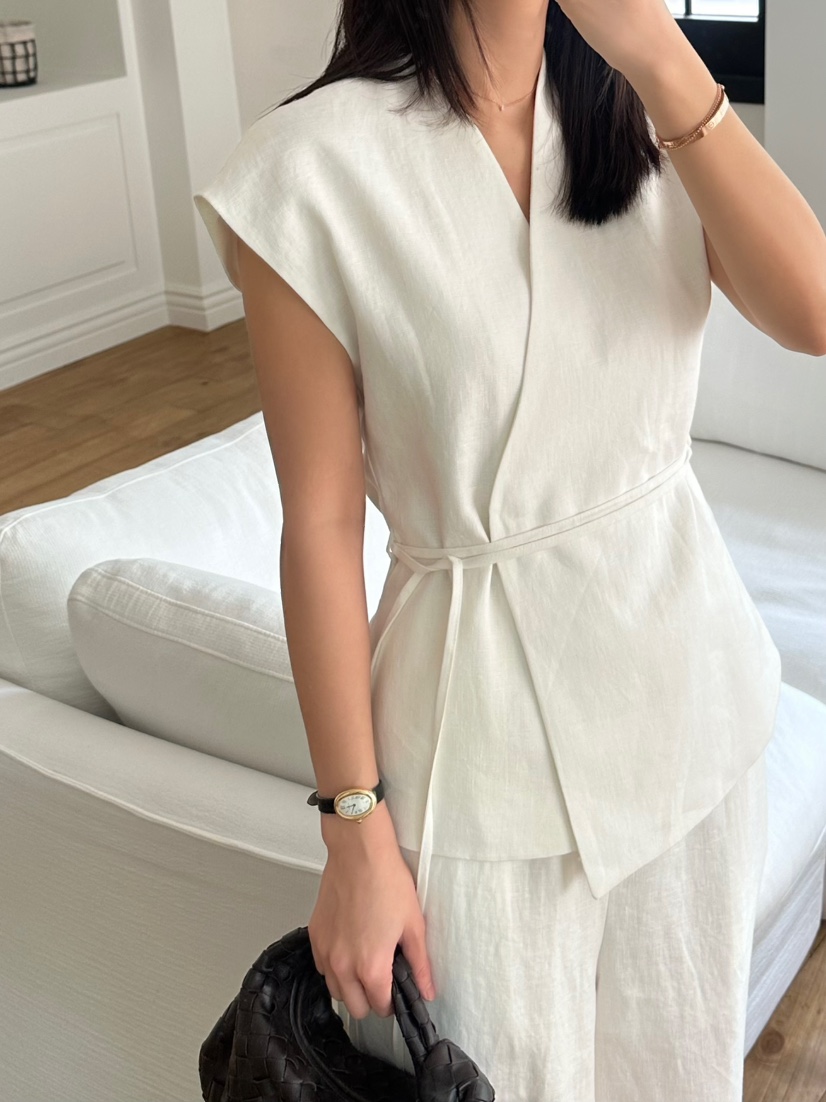 LE VASE韓國㊣直郵東大門代購女裝新品25春夏休閑夾克含腰繩LE VASE夾克