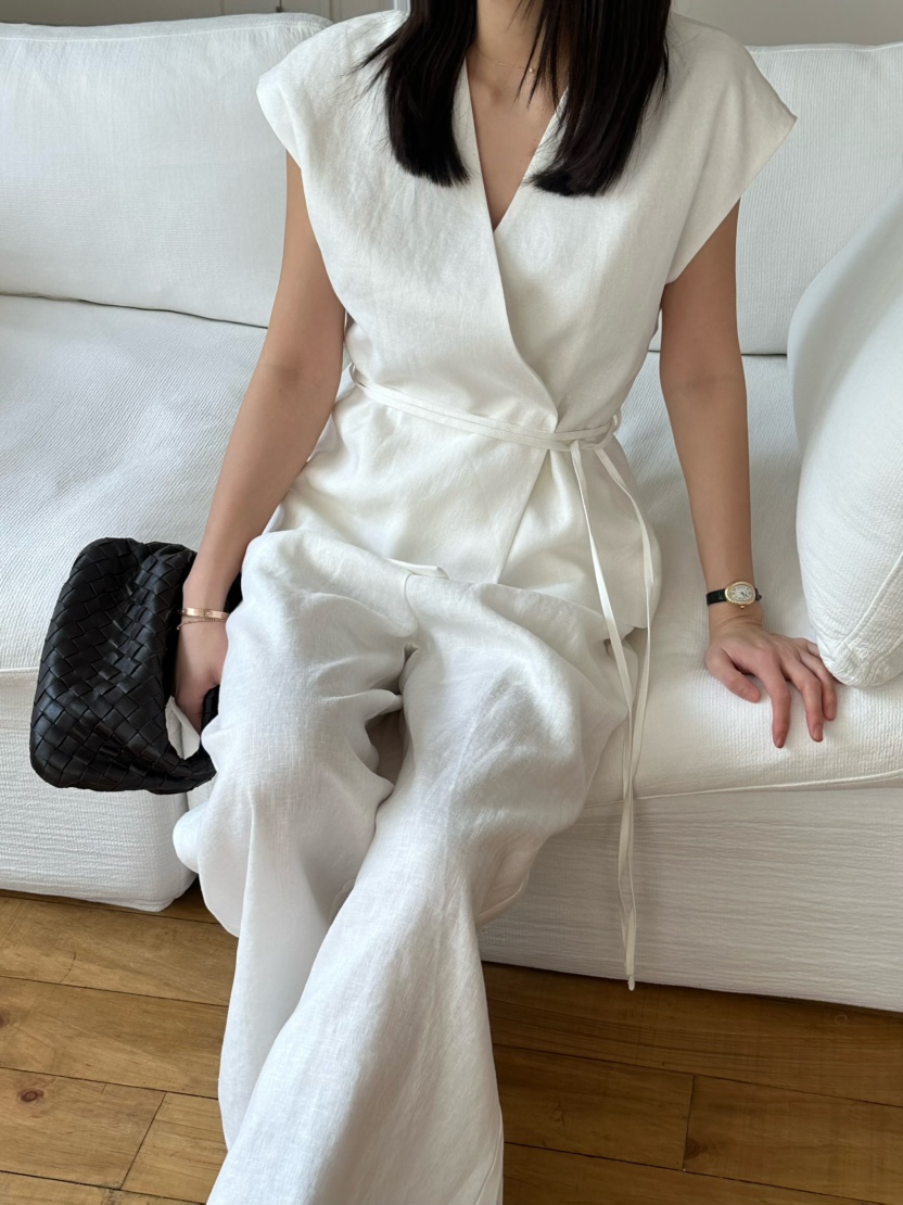 LE VASE韓國㊣直郵東大門代購女裝新品25春夏休閑夾克含腰繩LE VASE夾克