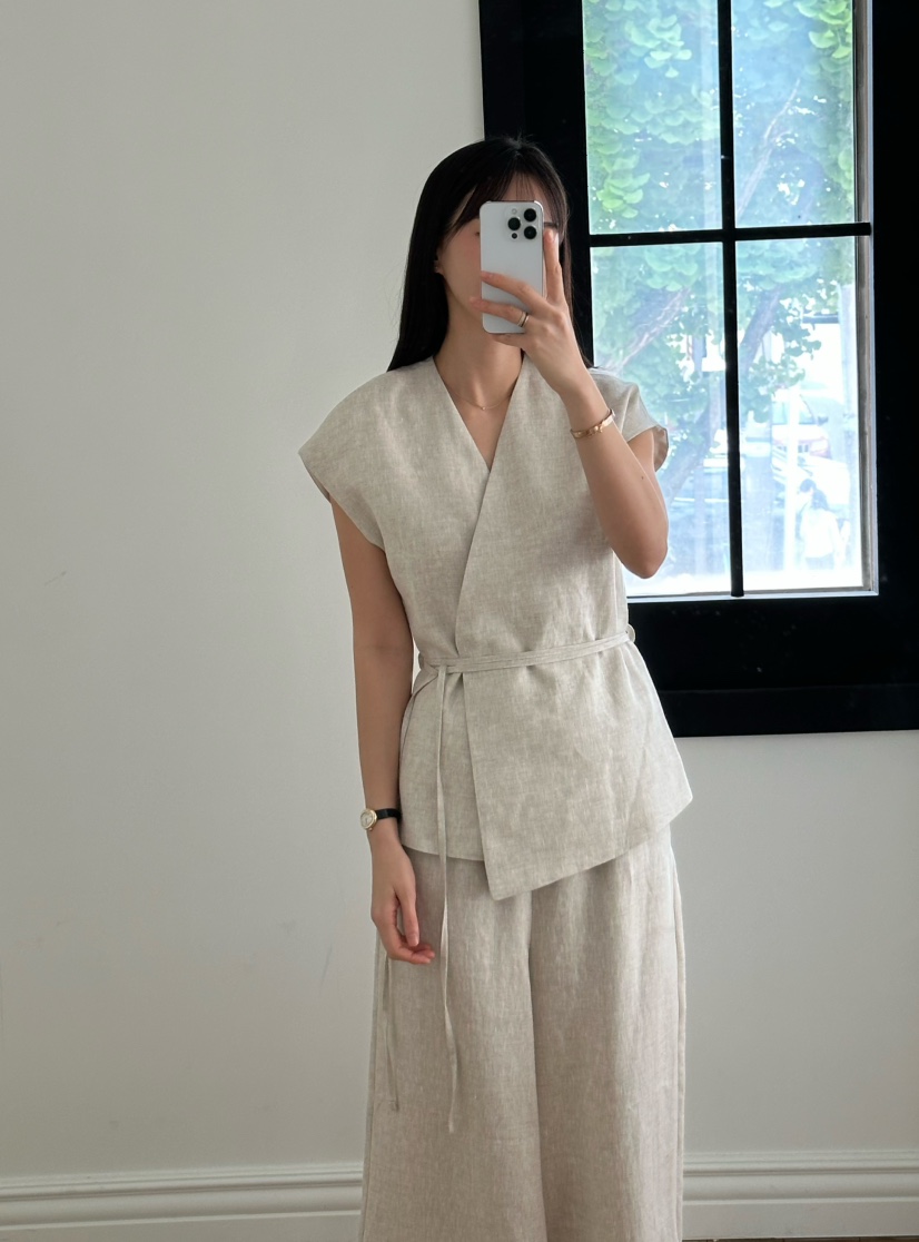 LE VASE韓國㊣直郵東大門代購女裝新品25春夏休閑夾克含腰繩LE VASE夾克
