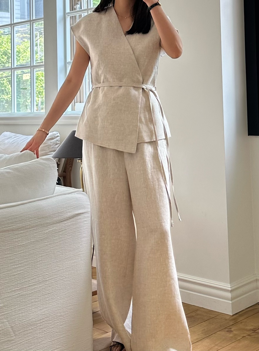 LE VASE韓國㊣直郵東大門代購女裝新品25春夏休閑夾克含腰繩LE VASE夾克