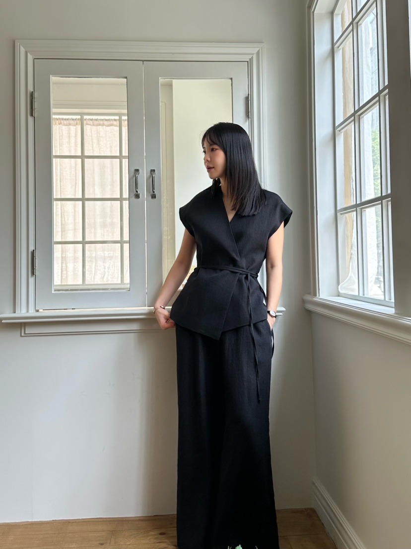 LE VASE韓國㊣直郵東大門代購女裝新品25春夏休閑夾克含腰繩LE VASE夾克