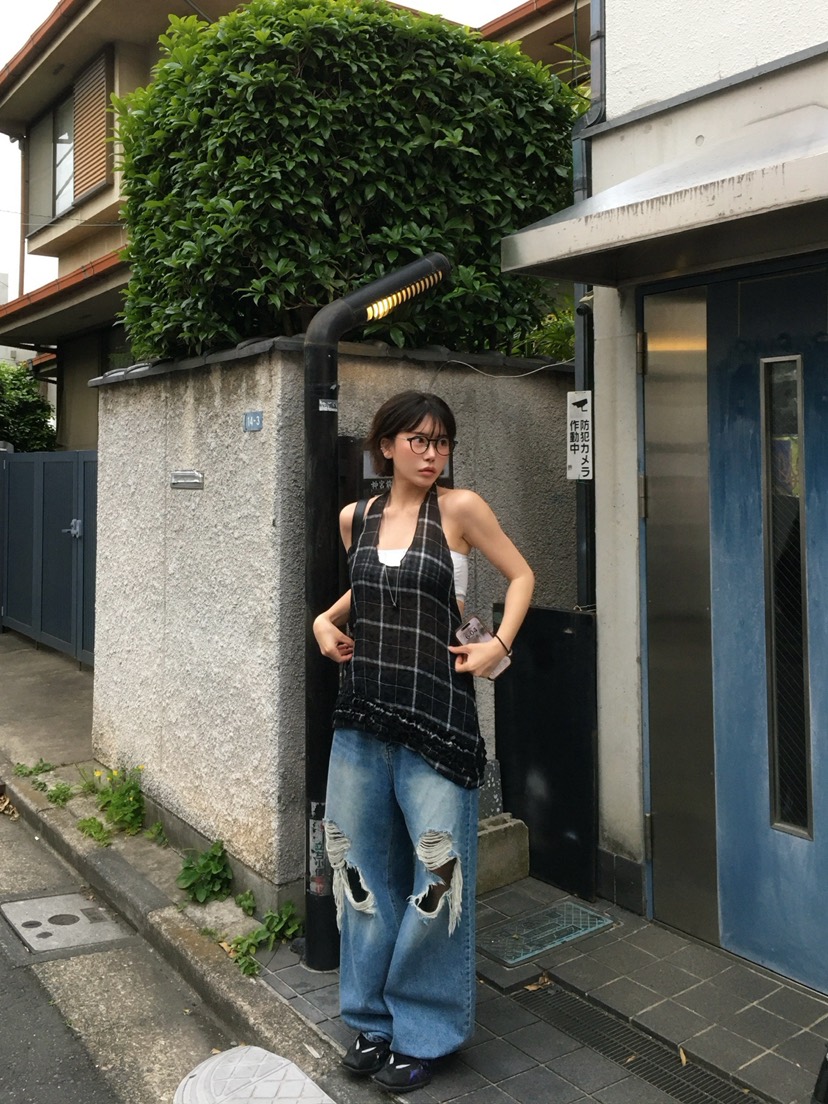 AWESOMESAUCE直郵韓國代購㊣女裝新品熱賣時尚推薦吊帶背心AWESOME SAUCE吊帶/背心