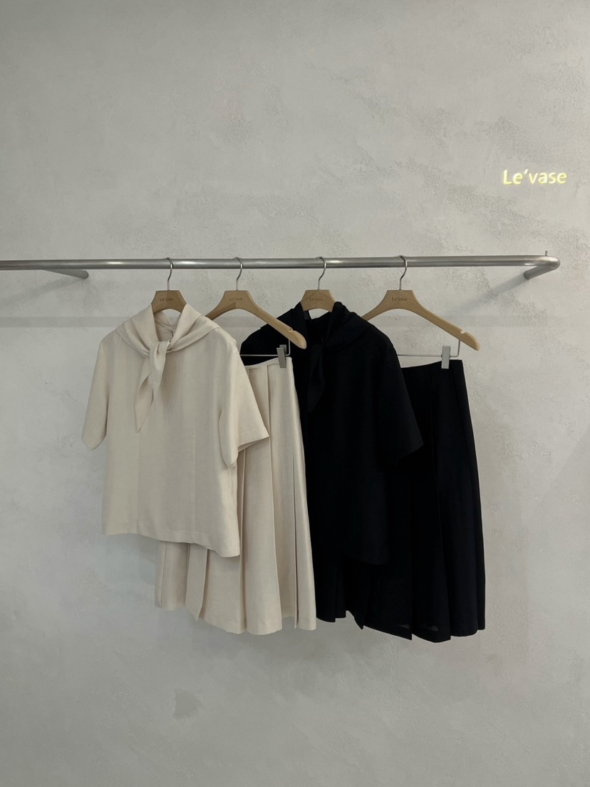 LE VASE韓國直郵㊣女裝新品25春夏人氣休閑推薦襯衫蕾絲衫LE VASE襯衫/蕾絲衫