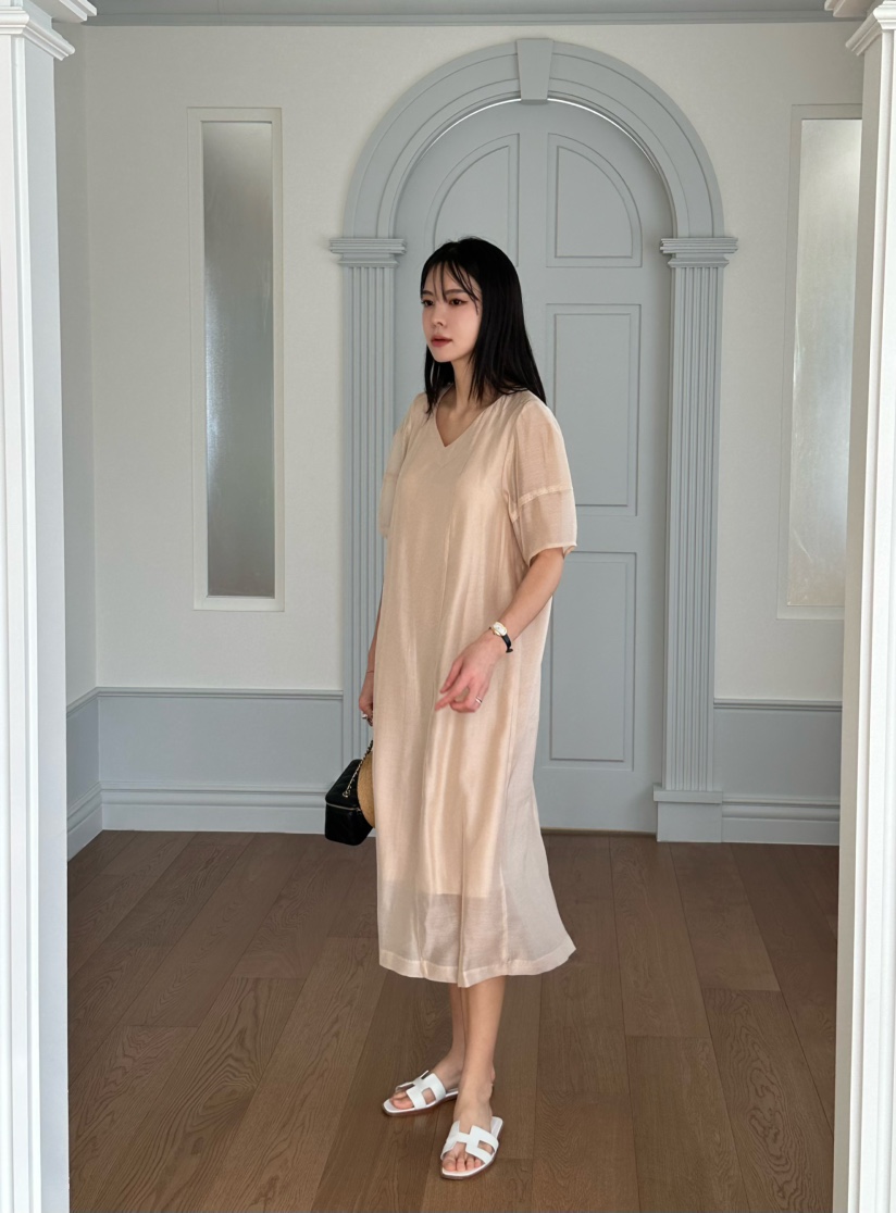 LE VASE直郵韓國代購㊣女裝新款熱賣人氣時尚25春夏連衣裙LE VASE連衣裙