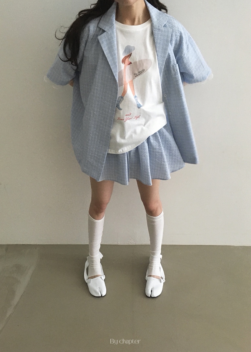 BY CHAPTER直郵韓國代購㊣女裝新品人氣時尚推薦休閑熱賣T恤ChapterT恤