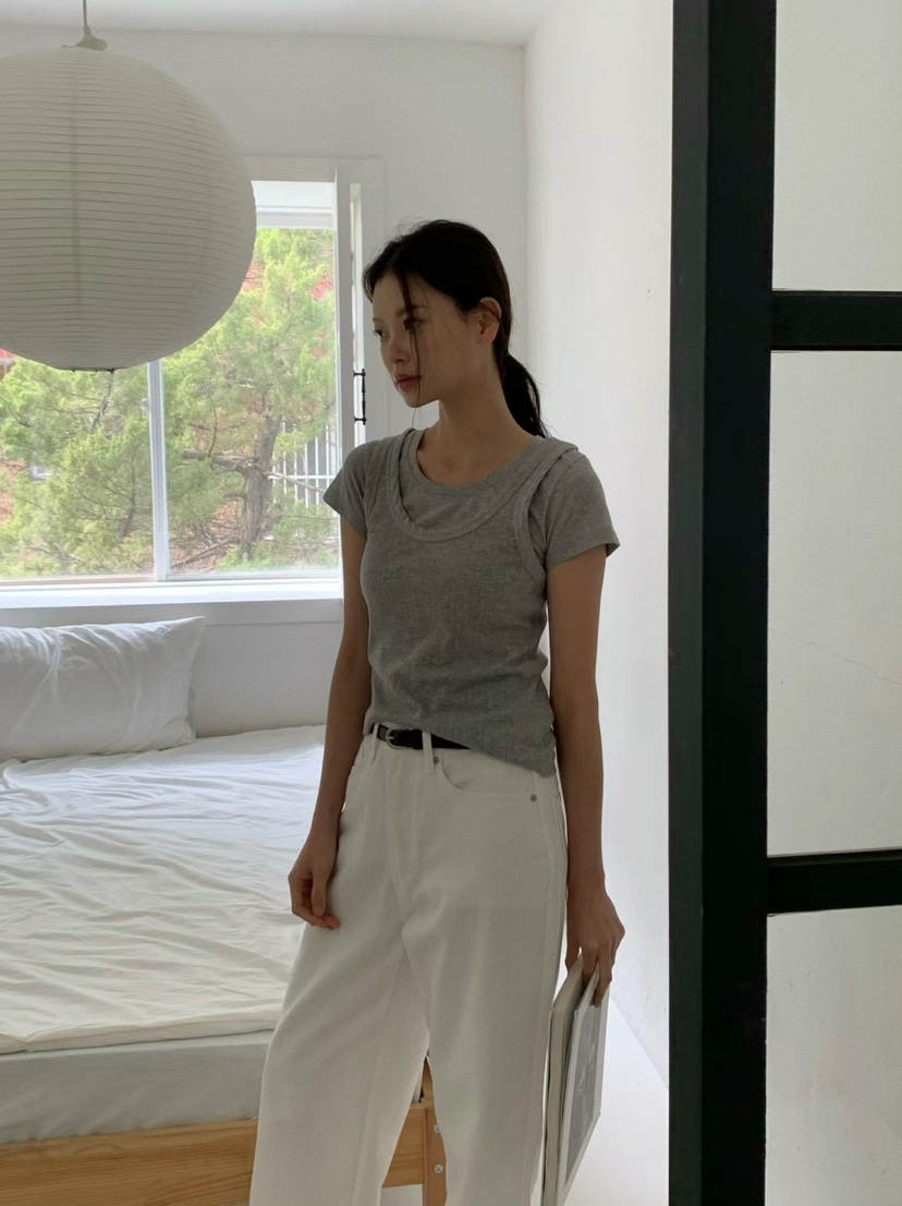 ANOU直郵韓國代購㊣女裝新款時尚推薦人氣熱賣休閑吊帶背心ANOU吊帶/背心