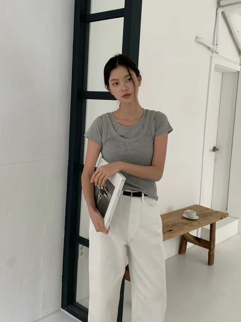ANOU直郵韓國代購㊣女裝新款時尚推薦人氣熱賣休閑吊帶背心ANOU吊帶/背心