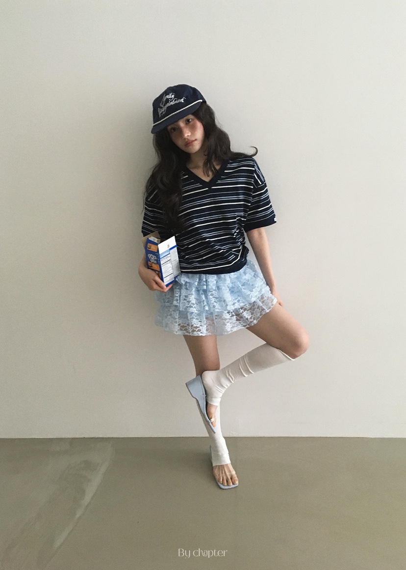 BY CHAPTER韓國㊣直郵東大門代購女裝新款時尚休閑25春夏短裙Chapter短裙