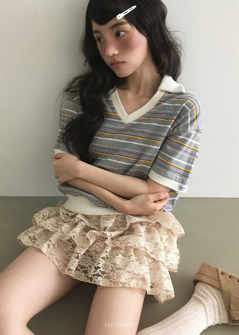 BY CHAPTER韓國㊣直郵東大門代購女裝新款時尚休閑25春夏短裙Chapter短裙