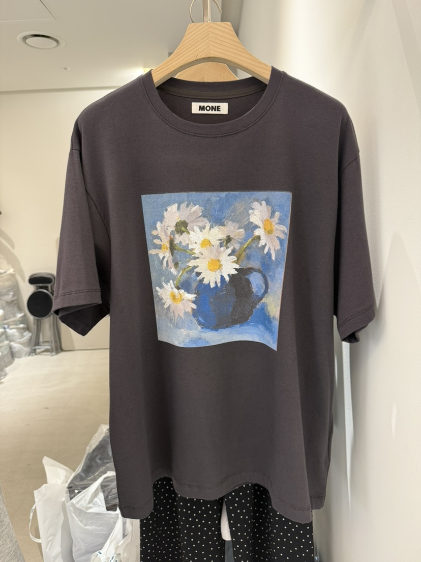 MONE-A韓國直郵㊣女裝新品25春夏休閑推薦熱賣時尚人氣T恤MONE-AT恤圖色3