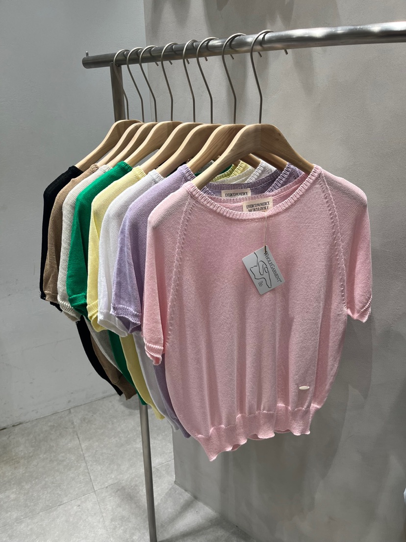 EVERCOMMERCE METICULOUSLY DESIGNED直郵韓國代購㊣女裝新品時尚針織衫EVERCOMMERCE METICULOUSLY DESIGNED針織衫