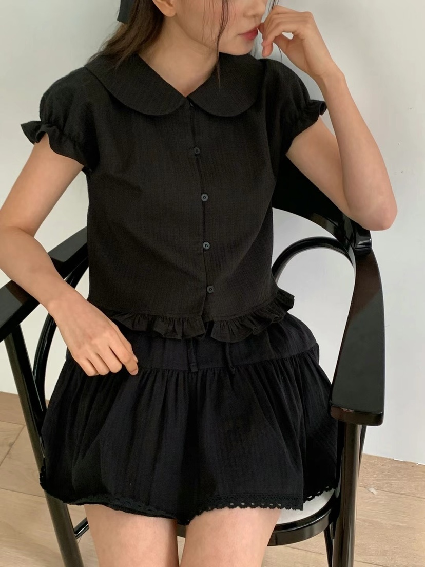 ANOU直郵韓國代購㊣女裝新款熱賣人氣推薦25春夏襯衫蕾絲衫ANOU襯衫/蕾絲衫