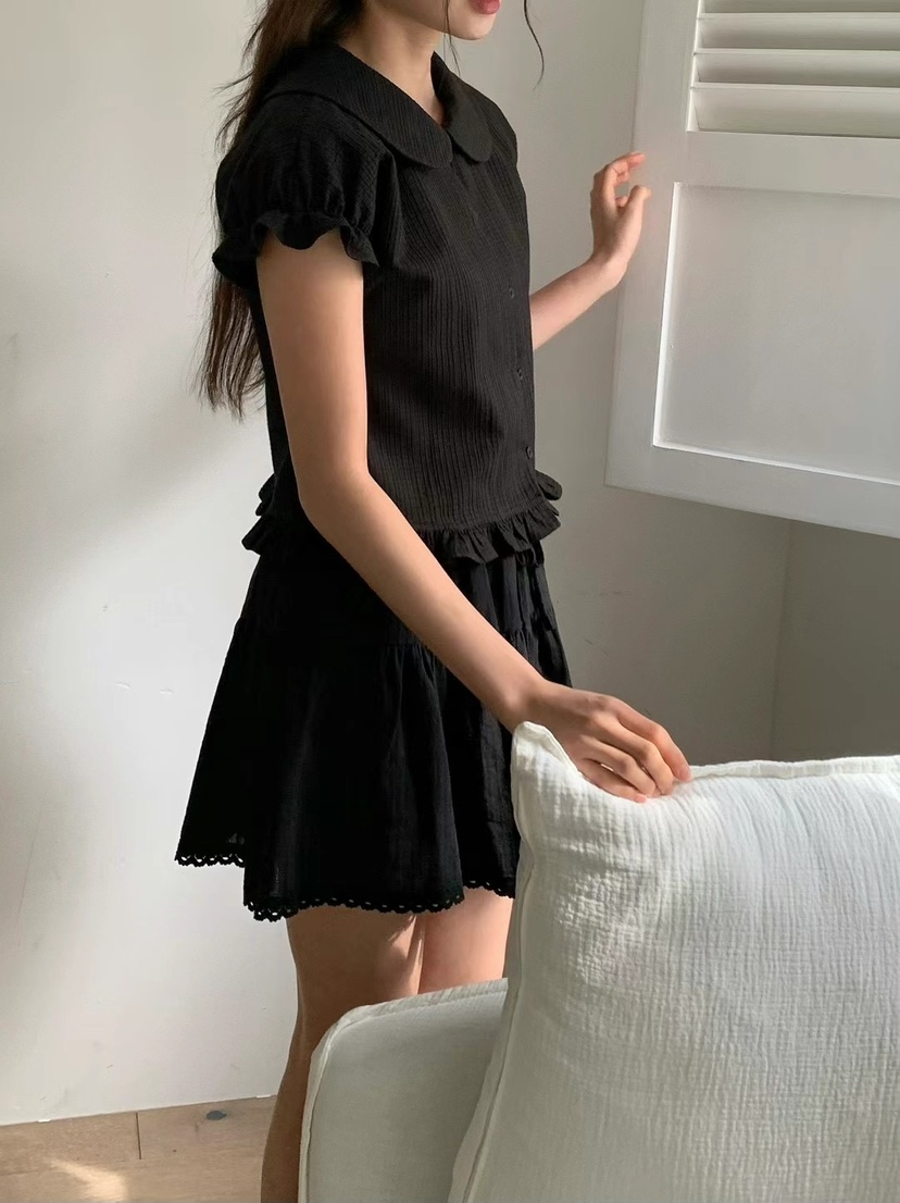 ANOU直郵韓國代購㊣女裝新款熱賣人氣推薦25春夏襯衫蕾絲衫ANOU襯衫/蕾絲衫